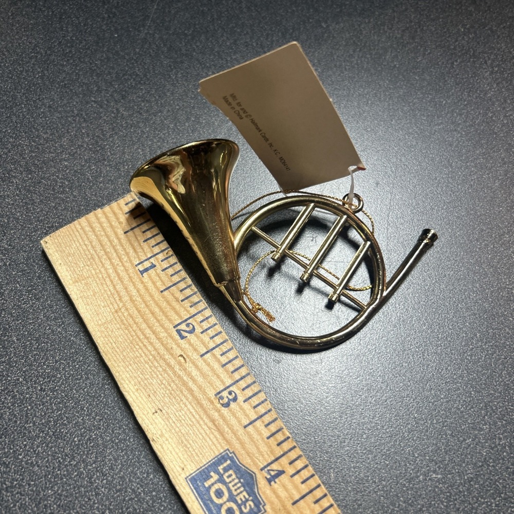 Vintage French Horn Holiday Ornament - Picture 4 of 4